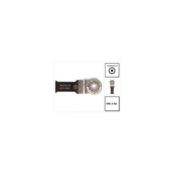 Fein E-cut Starlock Plus Lame De Scie Universal 5 Pièces. 60 X 28 Mm ( 63502151230 ) Bi-métal