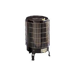 Theca Poêle À Bois Turbo Avec Grille Intérieure 14,5kw - Gamme Économique Noir Émaillé (réf. 6500114)