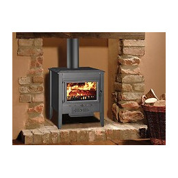 Theca Barcelona Poêle À Bois En Tôle D'acier Et Fonte 18kw