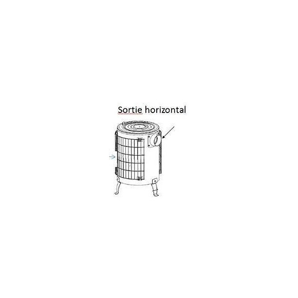 Theca Poele A Bois Turbo Gamme Mixte 15kw - Sortie Horizontale Noir (réf. 6500064)