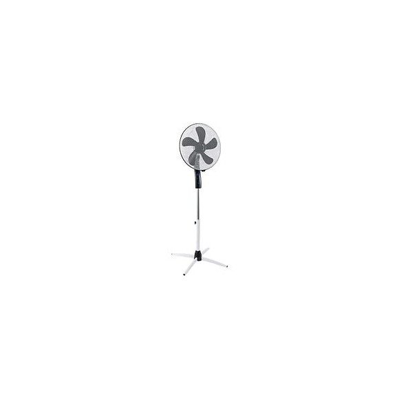 Dtools - Ventilateur Sur Pied - Puissance 55w 230 V/50 Hz - 3 Niveaux De Vitesse + 3 Modes - Avec Télécommande - Blanc