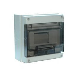 Tableau Électrique Étanche Nu Debflex 1 Rangée 8 Modules