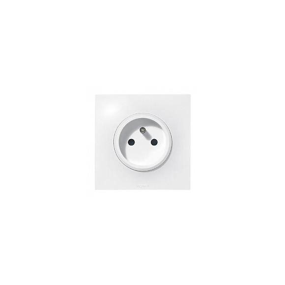 Lot De 5 Prises Avec Terre Neptune, Blanc, Legrand