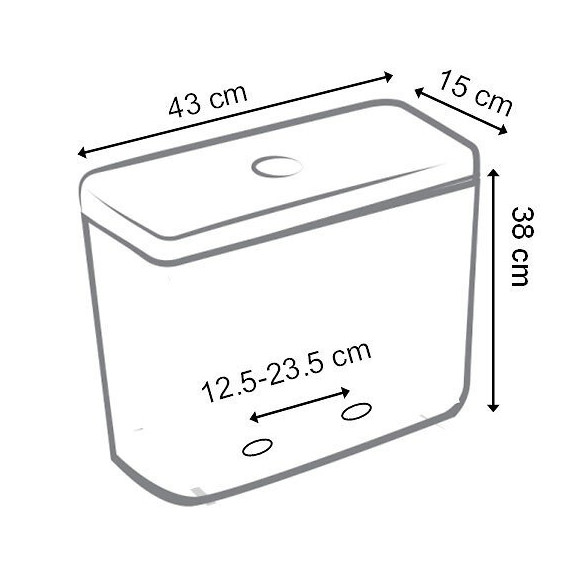 Réservoir Bas Wc Siamp Rondo