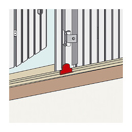 Butée Persiennes À Visser Bas Acier Noir Pré-peint