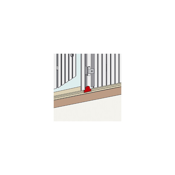 Butée Persiennes À Visser Bas Acier Noir Pré-peint