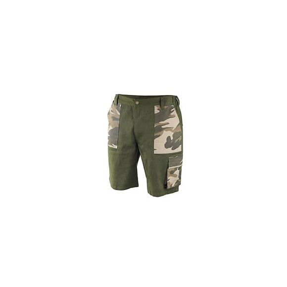 Dtools - Bermuda De Protection Taille L - 6 Poches - 97% Coton 3% Élasthanne - Réglage Du Tour De La Taille - Vert