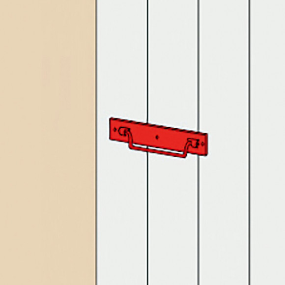 Poignée Sur Platine À Bout Carré L 120 Acier Noir Pré-peint