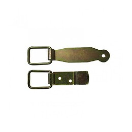 Loquet Et Support Acier Zingué, H.65 X L.130 X P.10 Mm