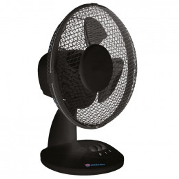 Dtools - Ventilateur De Table - Puissance 30w - Diamètre 23cm - 2 Niveaux De Vitesse - Noir