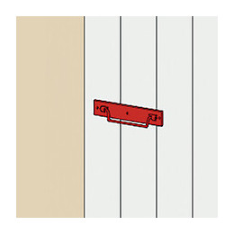 Poignée Sur Platine À Bout Carré L 120 Acier Noir Pré-peint