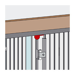 Butée Persiennes À Visser Haut Acier Noir Pré-peint