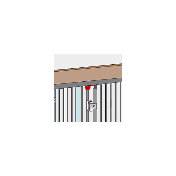 Butée Persiennes À Visser Haut Acier Noir Pré-peint