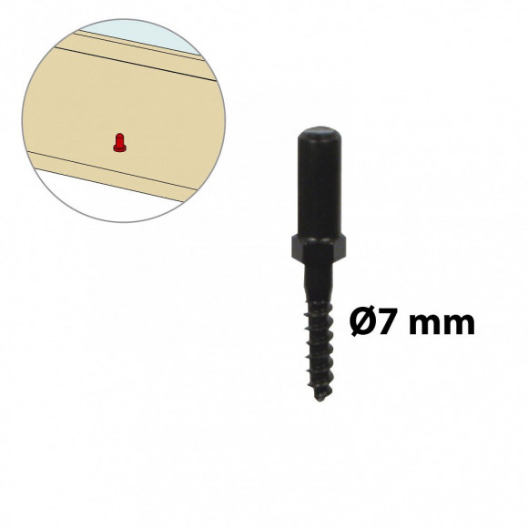 Goujon Acier Prépeint, H.65 X L.10 X P.10 Mm