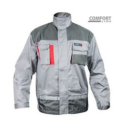 Dtools - Veste De Travail Taille L - Renforts Aux Coudes - Réglage De La Largeur - Gris