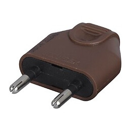 Fiche Électrique Mâle 2 Pôles, 6 A, Debflex