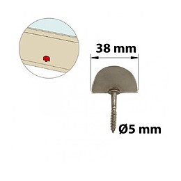 Butée De Fermeture À Visser Inox Brossé, H.60 X L.40 X P.10 Mm