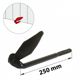 Arrêt Acier Prépeint, H.120 X L.25 X P.250 Mm