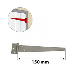 Penture Anglaise Inox Brossé, H.65 X L.190 X P.10 Mm