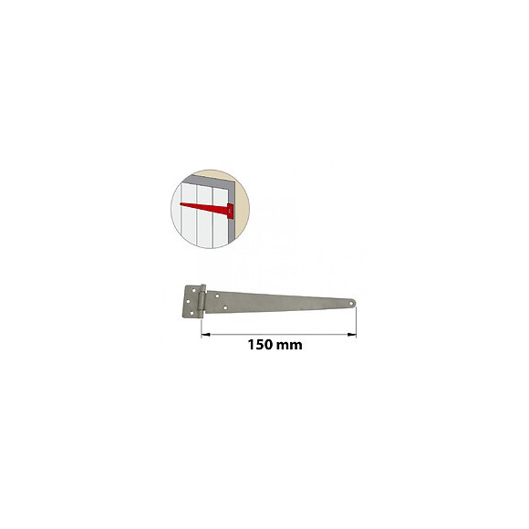 Penture Anglaise Inox Brossé, H.65 X L.190 X P.10 Mm