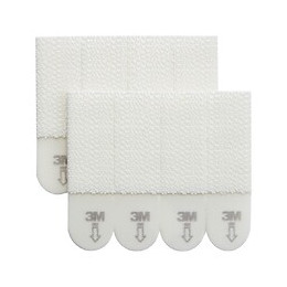 Lot De 8 Languettes Adhésives Tableaux Déco Command, Blanc