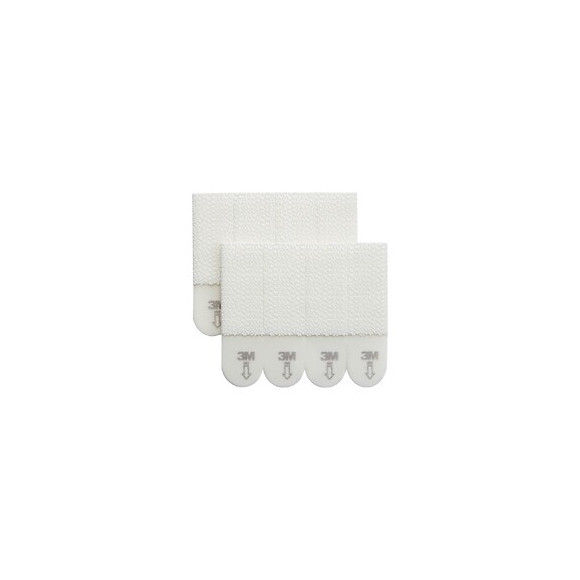 Lot De 8 Languettes Adhésives Tableaux Déco Command, Blanc