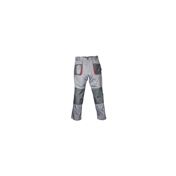 Dtools - Pantalon De Travail Taille Dl - 9 Poches - Renforts Aux Genoux - Triple Couture - Gris