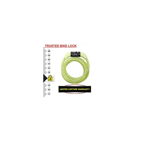 Câble Antivol Masterlock, L.1.2 M X Diam.8 Mm