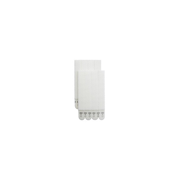 Lot De 8 Languettes Adhésives Cadres Fins Déco Command, Blanc