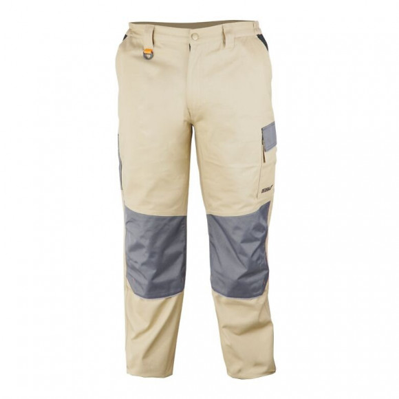 Dtools - Pantalon De Protection Taille Dl - 9 Poches - Renforts Aux Genoux - 100% Coton - Gris