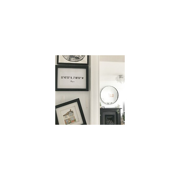 Lot De 8 Languettes Adhésives Cadres Fins Déco Command, Blanc