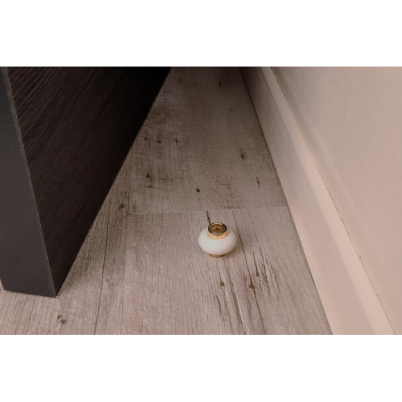 Butée De Porte Alpertec Zamak Poli Doré Diam.3 Cm X L.0 Cm X H.2 Cm X L.0 Cm