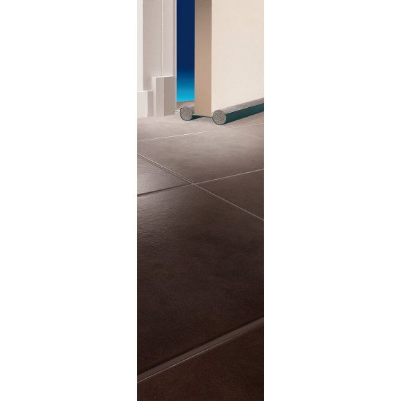 Bas De Porte À Glisser Textile (bourrelet) Ellen,  L.95 Cm Gris Anthracite