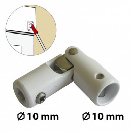Genouillère Acier Laqué, H.63 X L.16 X P.16 Mm