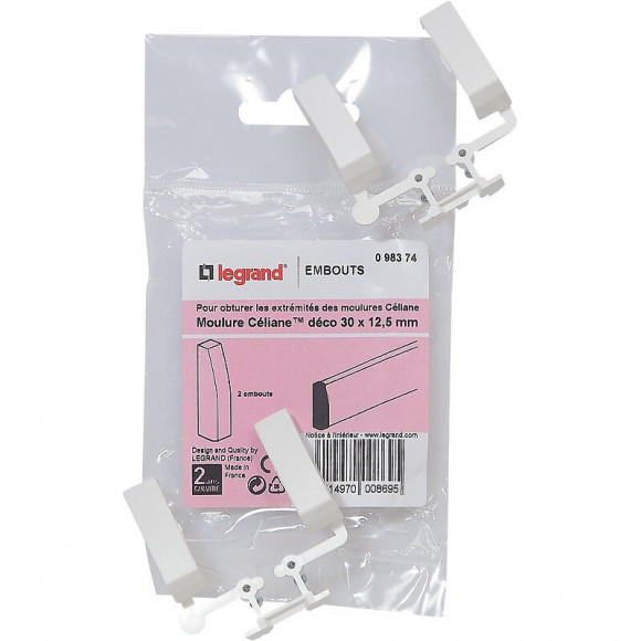 Embout Moulure Celiane 30x12.5 Mm