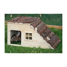 Kerbl Maison Nature Avec Rampe Pour Rongeurs - 49x25x25cm