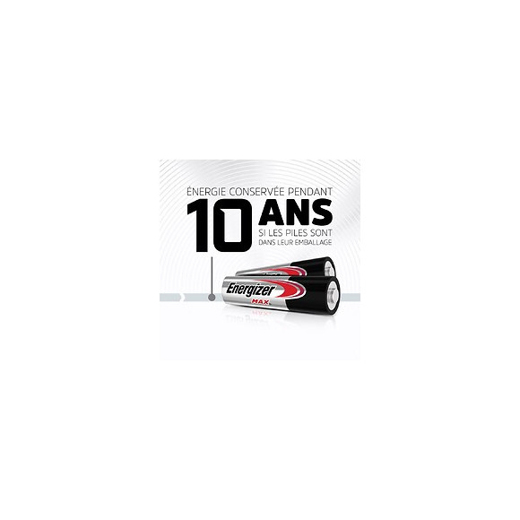 Lot De 12 + 4 Piles Alcaline Aa Max, 1.2 V, Energizer