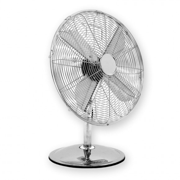 Dtools - Ventilateur De Bureau - 45w - Voltage 230v/50hz - Diamètre 12" - Ventilateur De Table - Argent