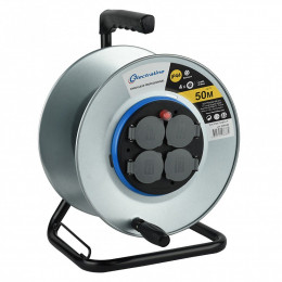 Enrouleur De Câble Électrique Chantier Avec Terre Vide, Electraline