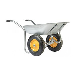 Brouette 2 Roues Acier Galvanisé Start Twin Haemmerlin, 90l, 120kg
