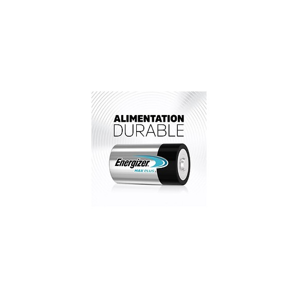 Lot De 2 Piles Alcaline Lr20 D, 1.5 V, Energizer