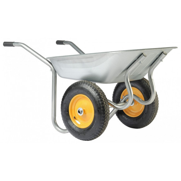 Brouette 2 Roues Acier Galvanisé Start Twin Haemmerlin, 90l, 120kg