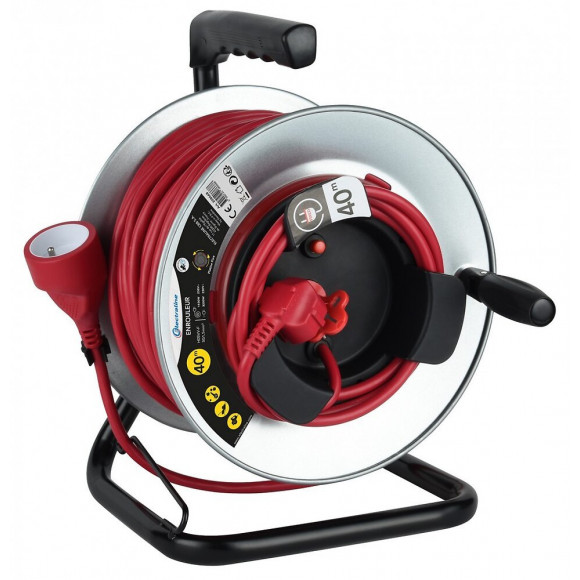 Enrouleur De Câble Électrique Jardin Avec Terre Fixe L. 40 M Ho5vvf 3g1.5