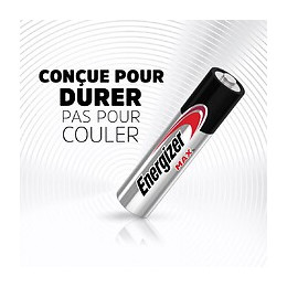 Lot De 12 + 4 Piles Alcaline Aaa Max, 1.5 V, Energizer