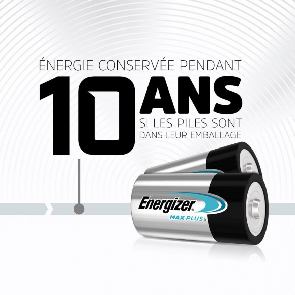 Lot De 2 Piles Alcaline Lr14 C, 1.5 V, Energizer