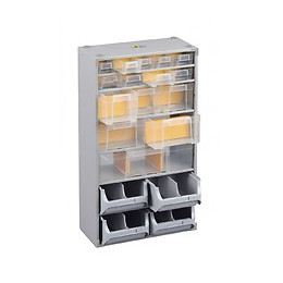 Casier À Vis Acier 19 Tiroirs, H. 56 X L. 30 X P. 16.5 Cm