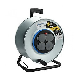 Enrouleur De Câble Électrique Chantier Avec Terre Vide, Electraline