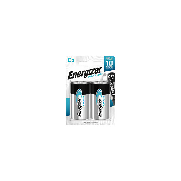 Lot De 2 Piles Alcaline Lr20 D, 1.5 V, Energizer