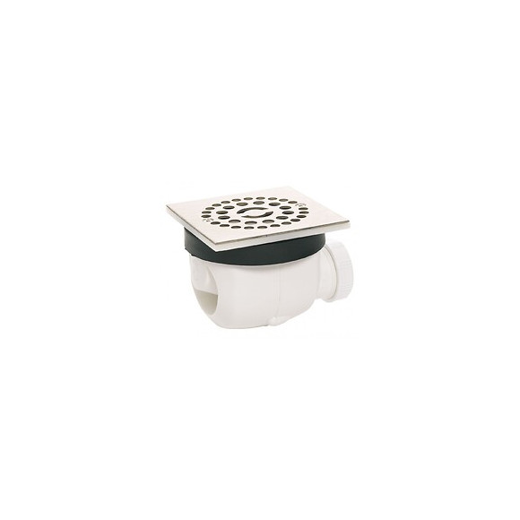 Bonde Twisto De Douche, Diam.90 Mm Grille Carrée, Wirquin