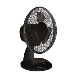 Dtools - Ventilateur De Table - Puissance 30w - Diamètre 23cm - 2 Niveaux De Vitesse - Noir
